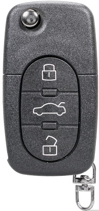 Coque de clé Audi A3B – pile 2032