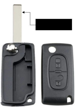 Coque de clé Peugeot Citroën PC572AC
