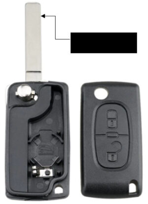 Coque de clé Peugeot Citroën PC572A