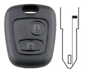 Coque de clé Peugeot Citroën APT