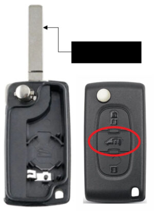 Coque de clé Fiat Iveco FI573